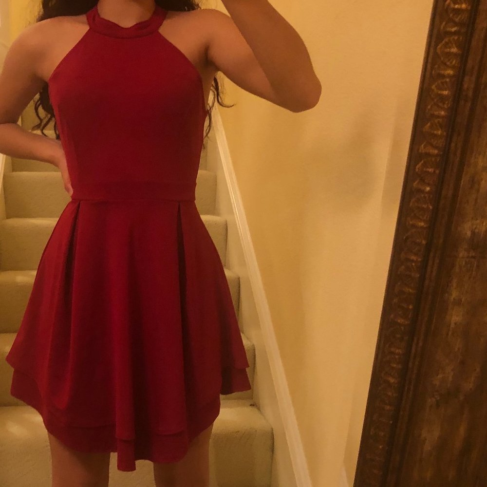 Red Formal Dress Backless Super cute